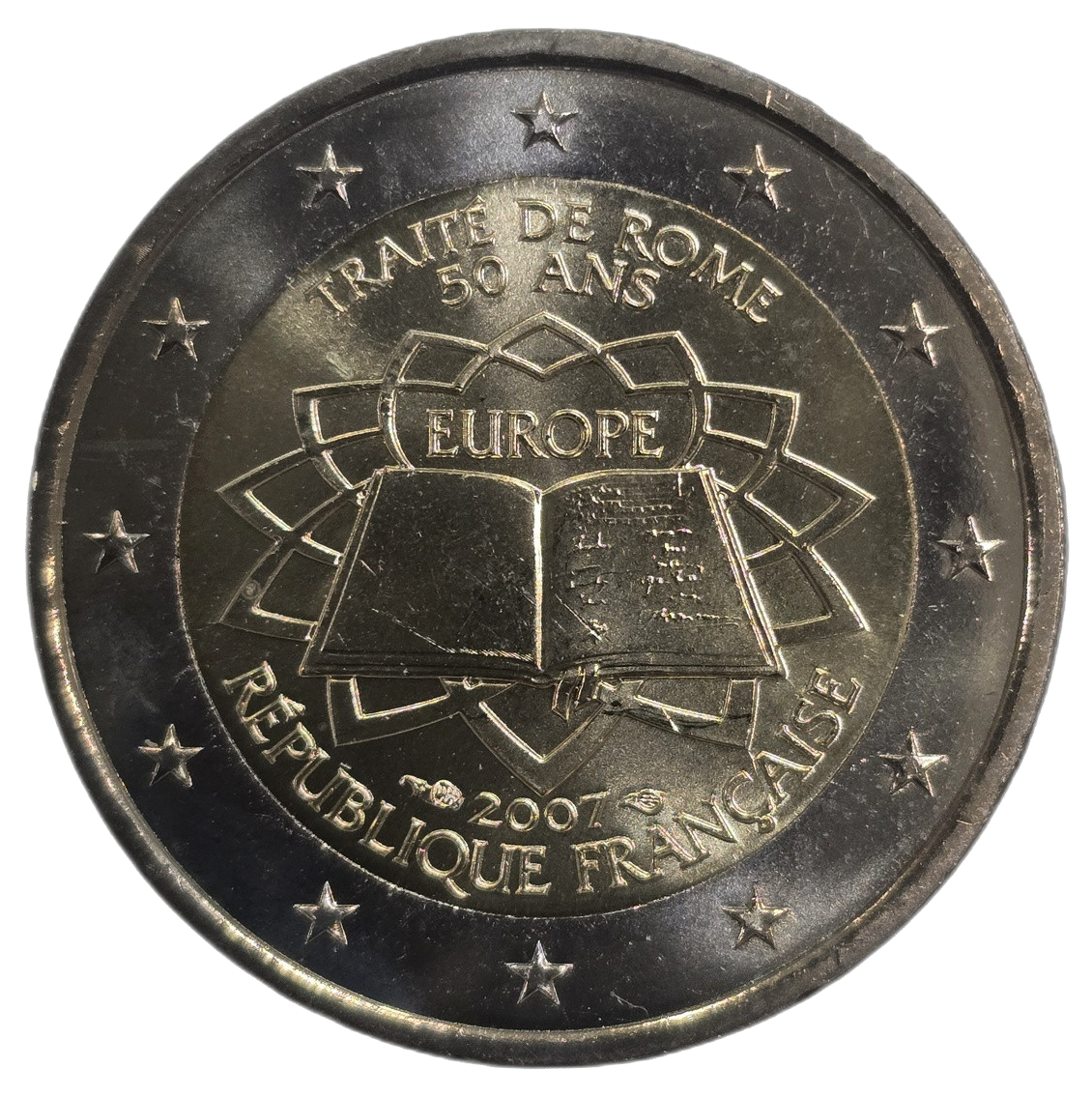 2 euros conmemorativa 50º Aniversario del Tratado de Roma